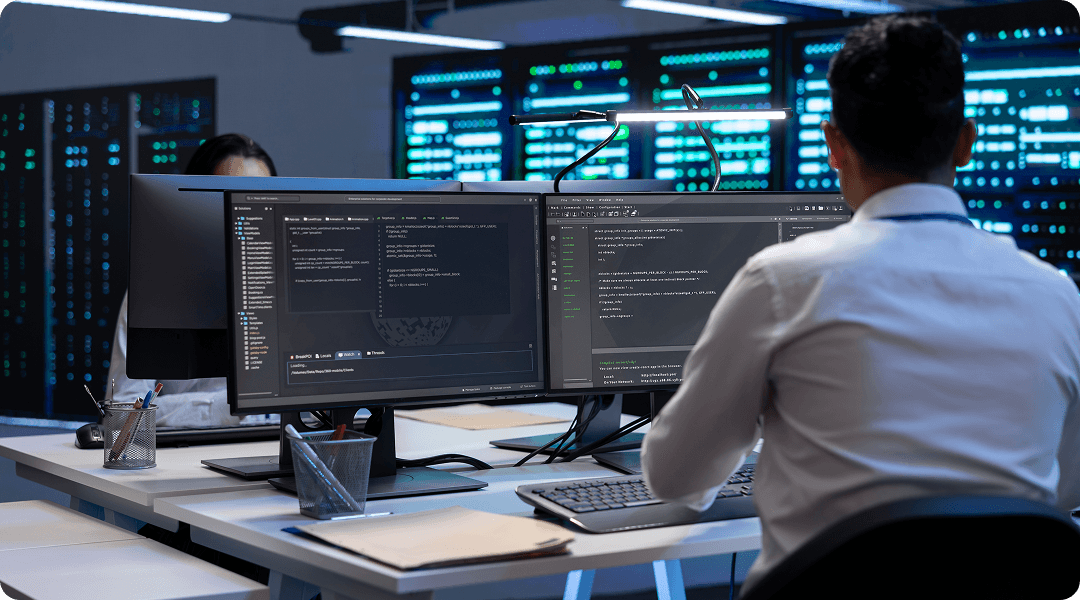 Development team workspace