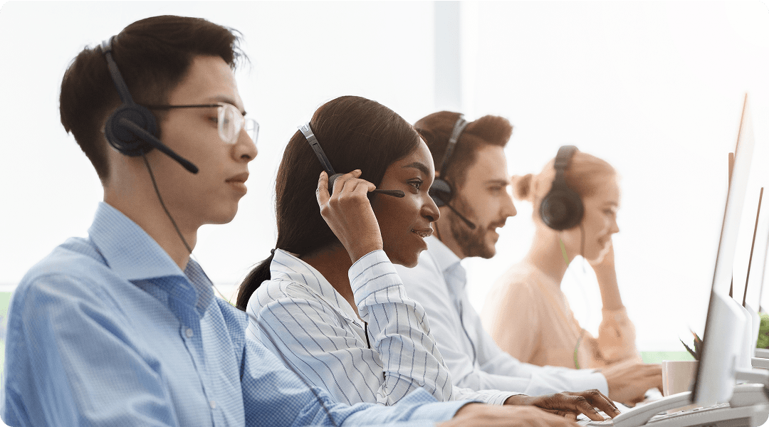 Call center workspace