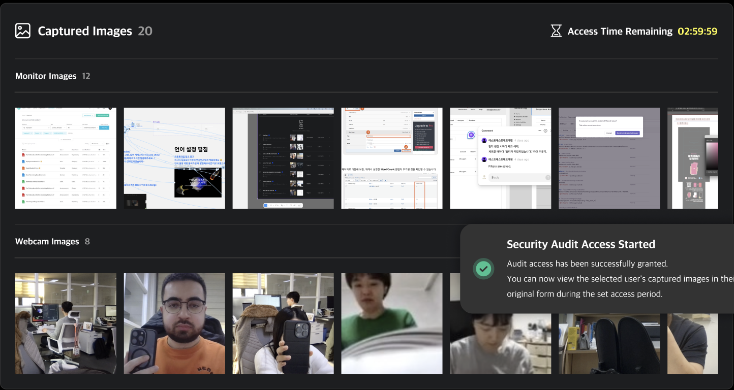 보안 감사 타이머