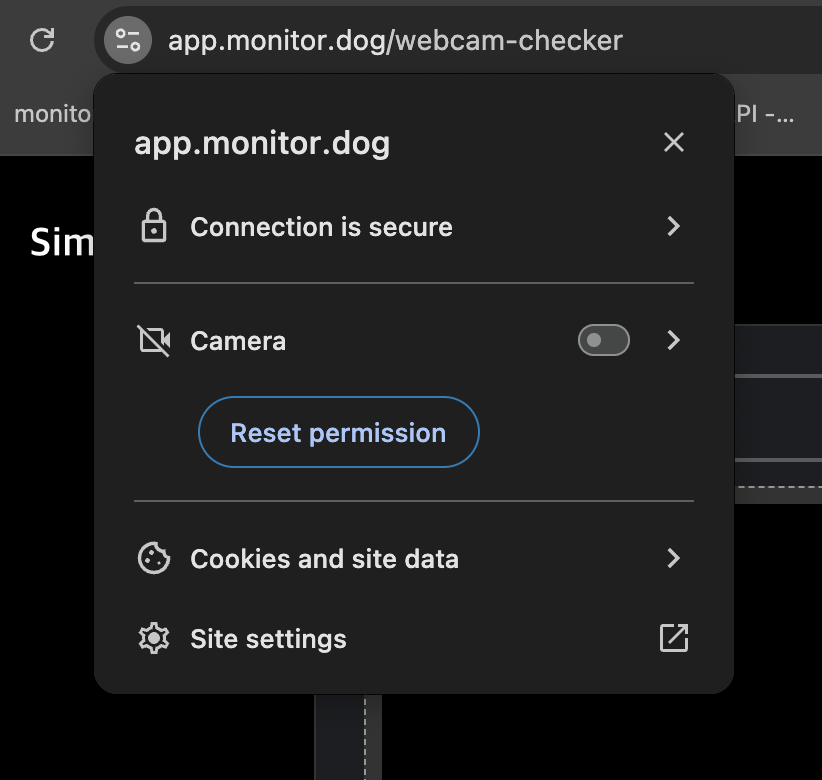 browser permission setting