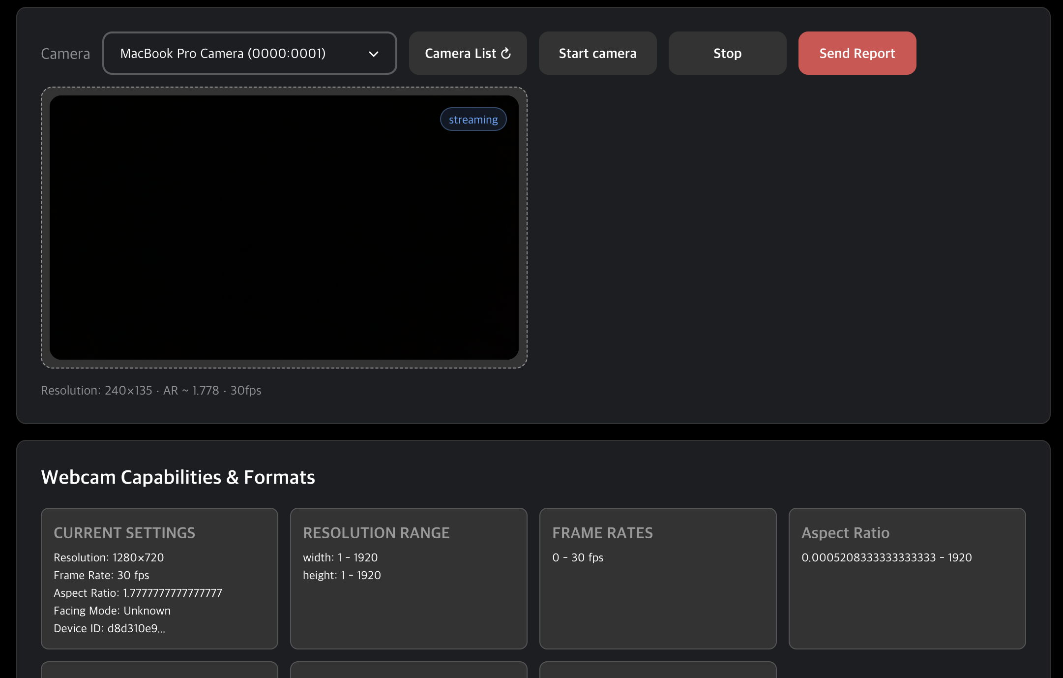 webcam checker active